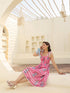 Floral Printed Pure Cotton A-Line Midi Dress
